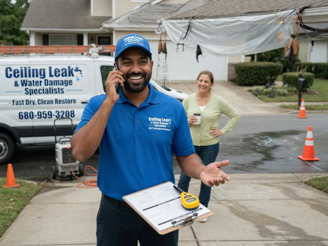 Ceiling Leak Cleanup George West, TX FAQs